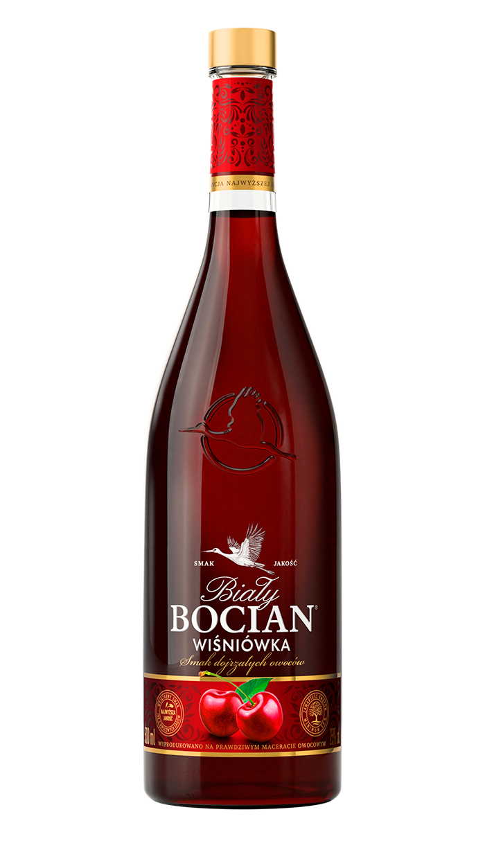 Biały Bocian Wiśniówka bottle