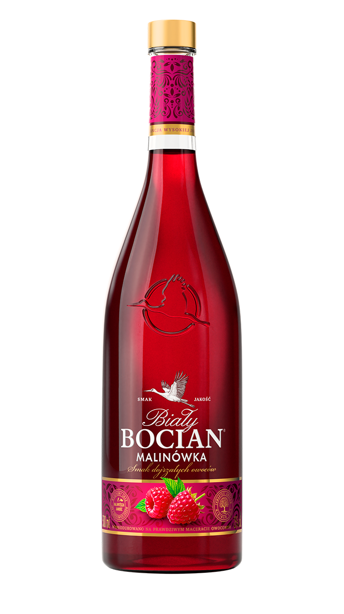 Biały Bocian Malinówka bottle
