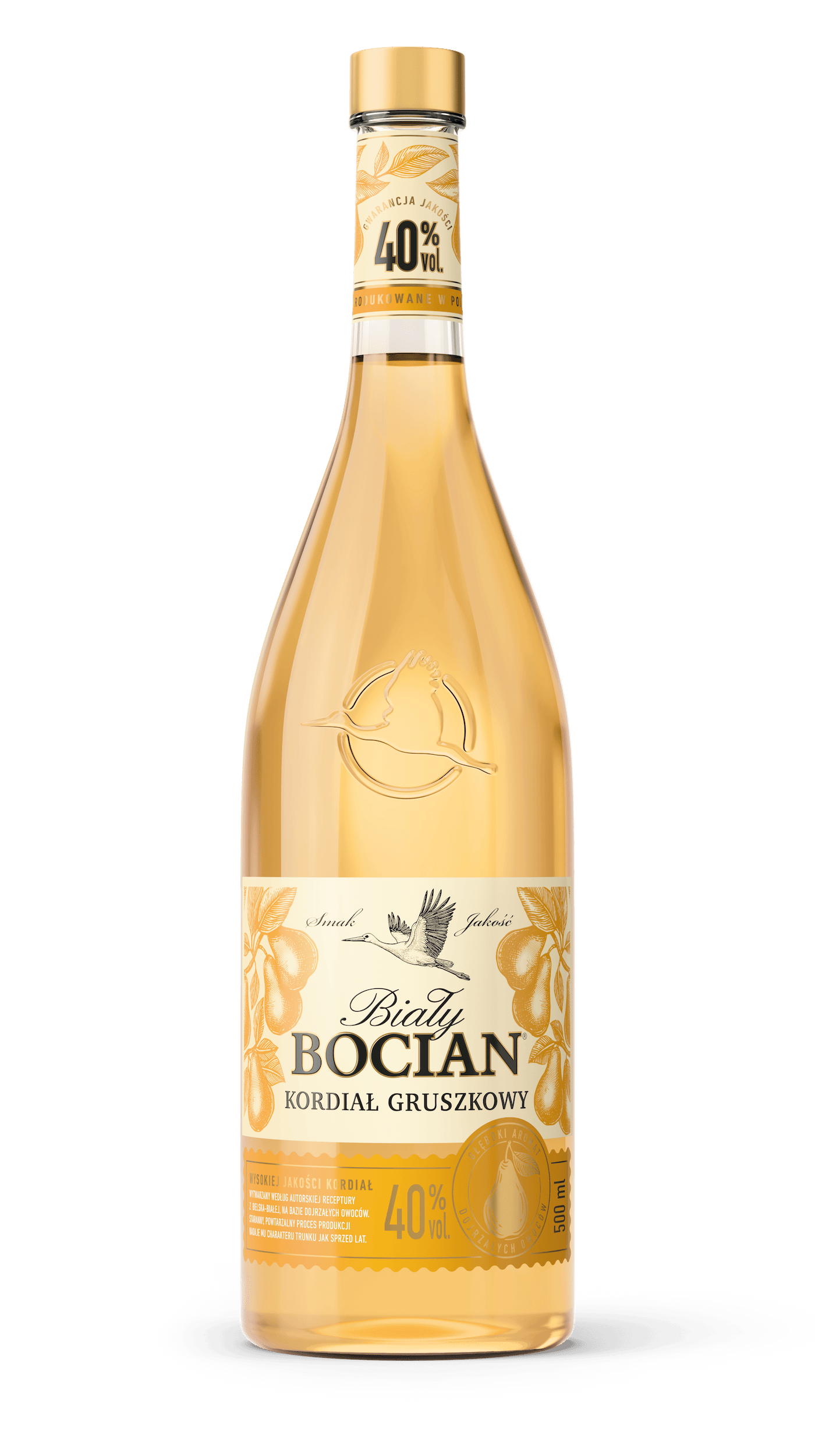 Biały Bocian Kordiał Gruszkowy bottle